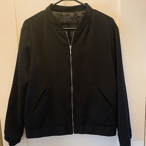 Zara Black Bomber Jacket - Medium